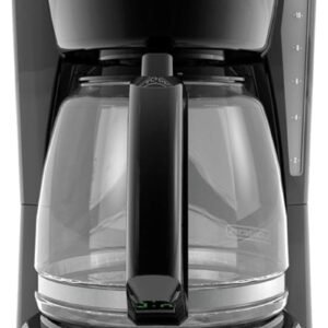 BLACK+DECKER 12-Cup Digital Coffee Maker, Programmable, Washable Basket Filter, Sneak-A-Cup, Auto Brew, Water Window, Keep Hot Plate, Black