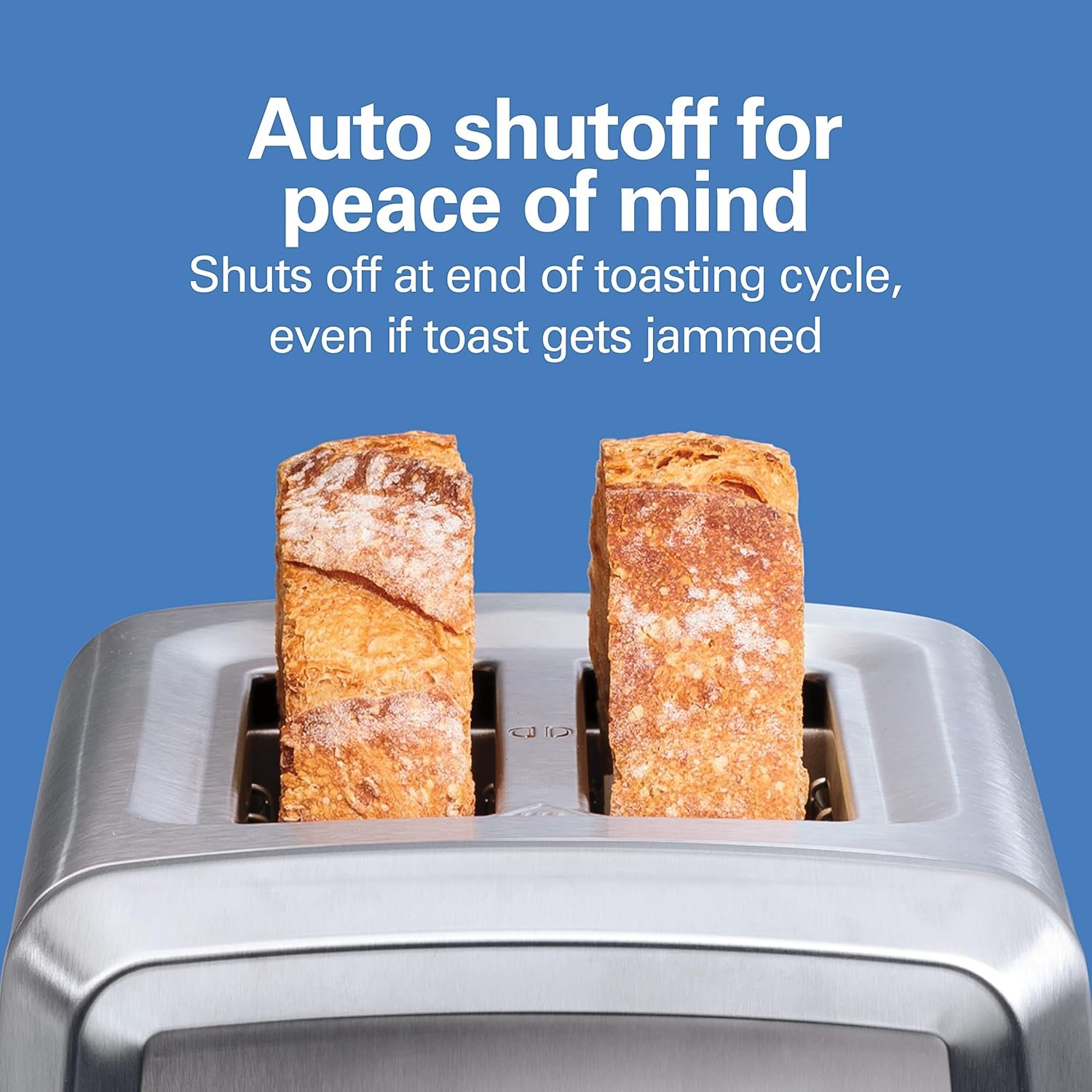 Hamilton Beach 2 Slice Toaster with Extra-Wide Slots, Bagel Setting, Toast Boost, Slide-Out Crumb Tray, Auto-Shutoff & Cancel Button, Defrost Function, Stainless Steel (22794) - Image 7