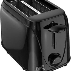 BLACK+DECKER 2-Slice Toaster with Toast Shade Selector, Removable Crumb Tray, and Auto Shut-Off