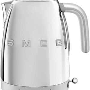 SMEG 7-Cup Variable Temperature Electric Kettle – Retro Style Aesthetic with Advanced Technology – Stainless Steel, 1400W, 120V, 360° Swivel Base, Keep Warm Function (Silver)