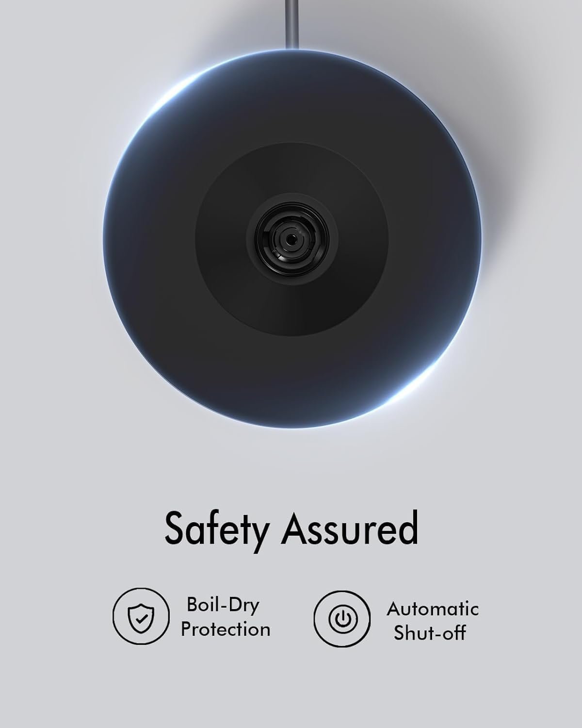 Electric Kettle Stainless Steel, 1.7L 1500W Quick Boil, Retro Style, Auto Shutoff, Boil Dry Protection with Filter & Water Gauge, Perfect for Tea, Hot Water - Image 4