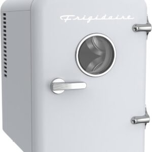 Frigidaire EFMIS129-WHITE, Mini Portable Fridge, 4 Litres Capacity, Chills Six 12oz Cans, 100% Freon-Free & Eco Friendly, Beverage Cooler- White
