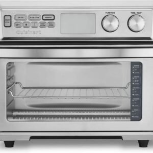 Cuisinart TOA-95 Digital AirFryer Toaster Oven, Premium 1800-Watt Oven with Digital Display and Controls – Extra-Large Capacity, Intuitive Programming and Adjustable Temperature, Stainless Steel
