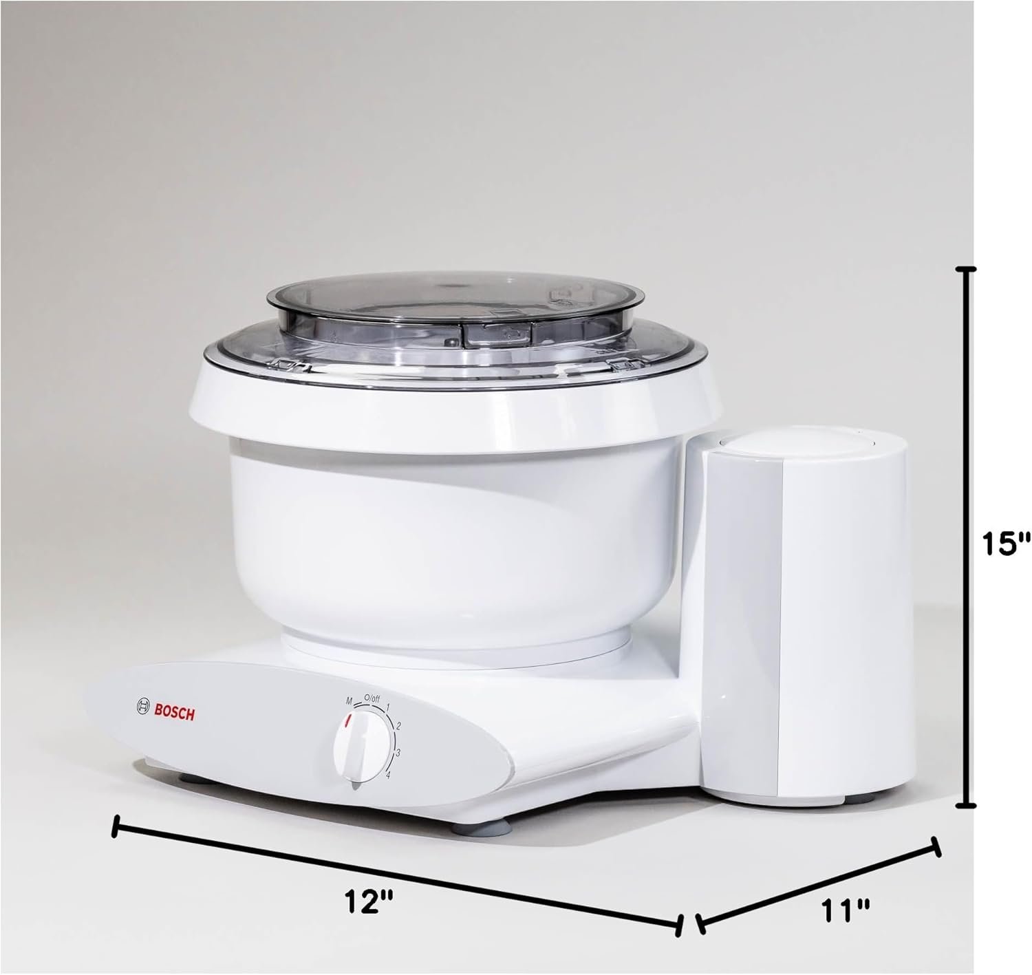 Bosch Universal Plus Stand Mixer 500 Watt, 6.5 Quarts with Wire Whips, Dough Hook & NutriMill Dough Hook Extender Bundle - Image 9