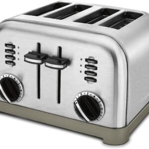 Cuisinart 4 Slice Toaster Oven, Brushed Stainless, CPT-180P1