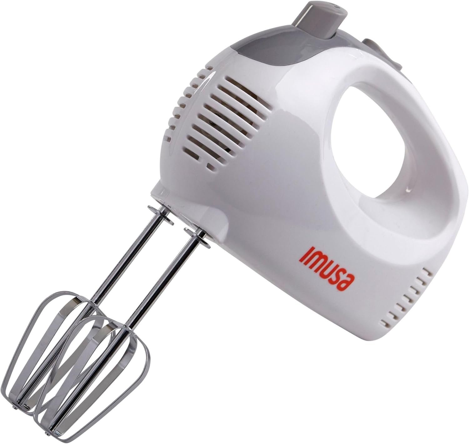 IMUSA USA Hand Mixer with Case 5-Speed ,White, Small