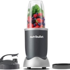 nutribullet Personal Blender for Shakes, Smoothies, Food Prep, and Frozen Blending, 24 Ounces, 600 Watt, Gray, (NBR-0601)