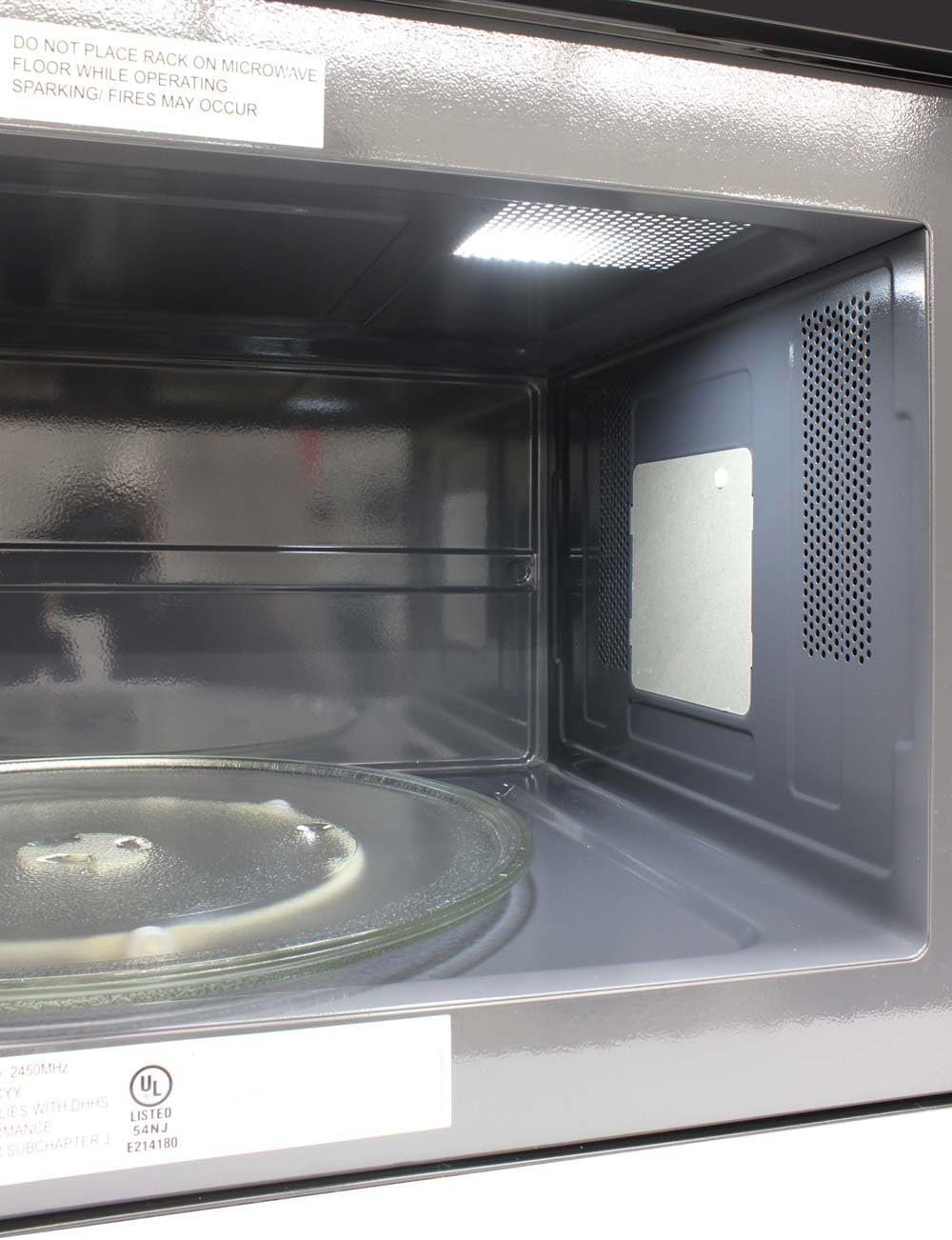 DE161OTRSSS Microwave Oven Built-in 1000-Watts with 10 Power Levels Pre Settings and Express, Sensor and Speed Cooking and Silent Mode with Glass Turntable, 1.6 cu.ft, Metallic - Image 4