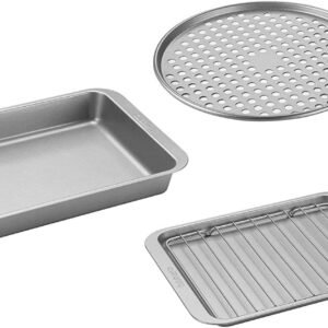 Cuisinart AMB-TOB4 Toaster Oven Baking Pan 4-Pc Set,Silver
