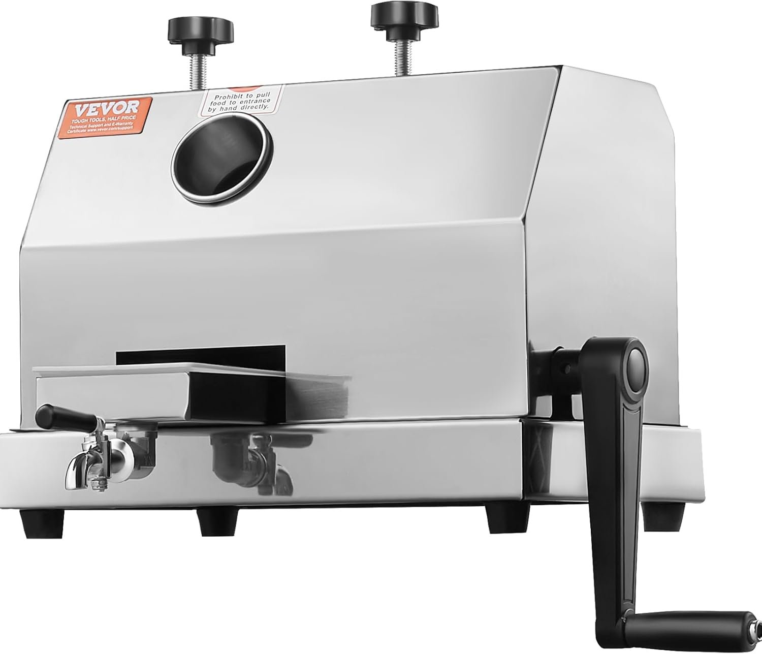 VEVOR Commercial Sugar Cane Juicer, 110LBS/H High Output Sugarcane Juicer Machine with 3 Stainless Steel Rollers, 2.4" Large Inlet, Manual Sugarcane Juice Extractor Squeezer for Home/Commercial Use - Image 9