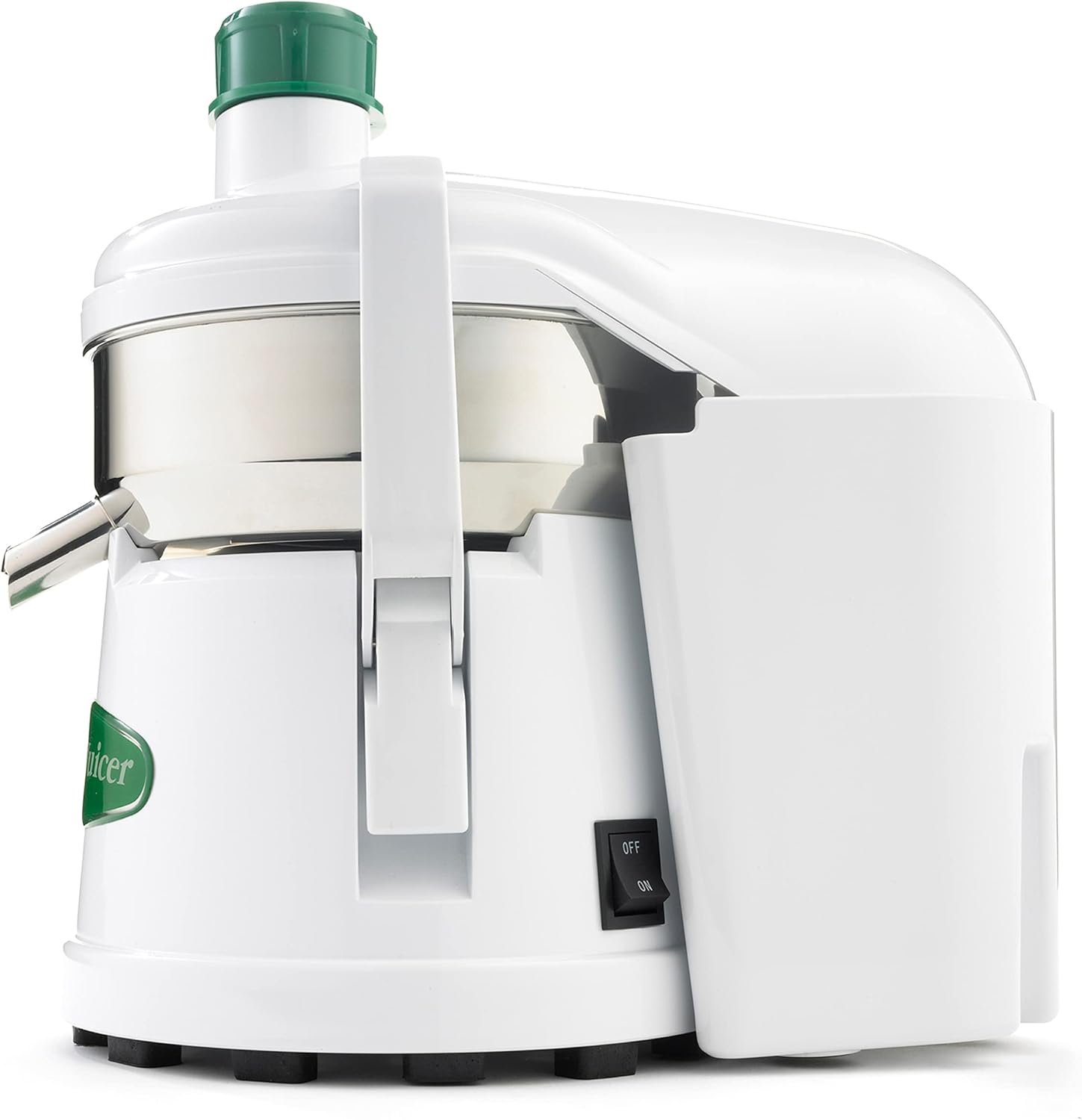 Omega Centrifugal Juicer High Speed Pulp Ejection Juice Extractor 1/3 HP Juices Vegetables Citrus and Fruits at 3500 RPM Surgical Stainless Steel Parts and Blade, 250-Watts, White - Image 3