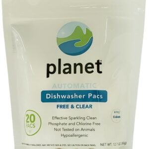 Planet Automatic Free & Clear Dishwasher Pacs, 12.7 Ounce