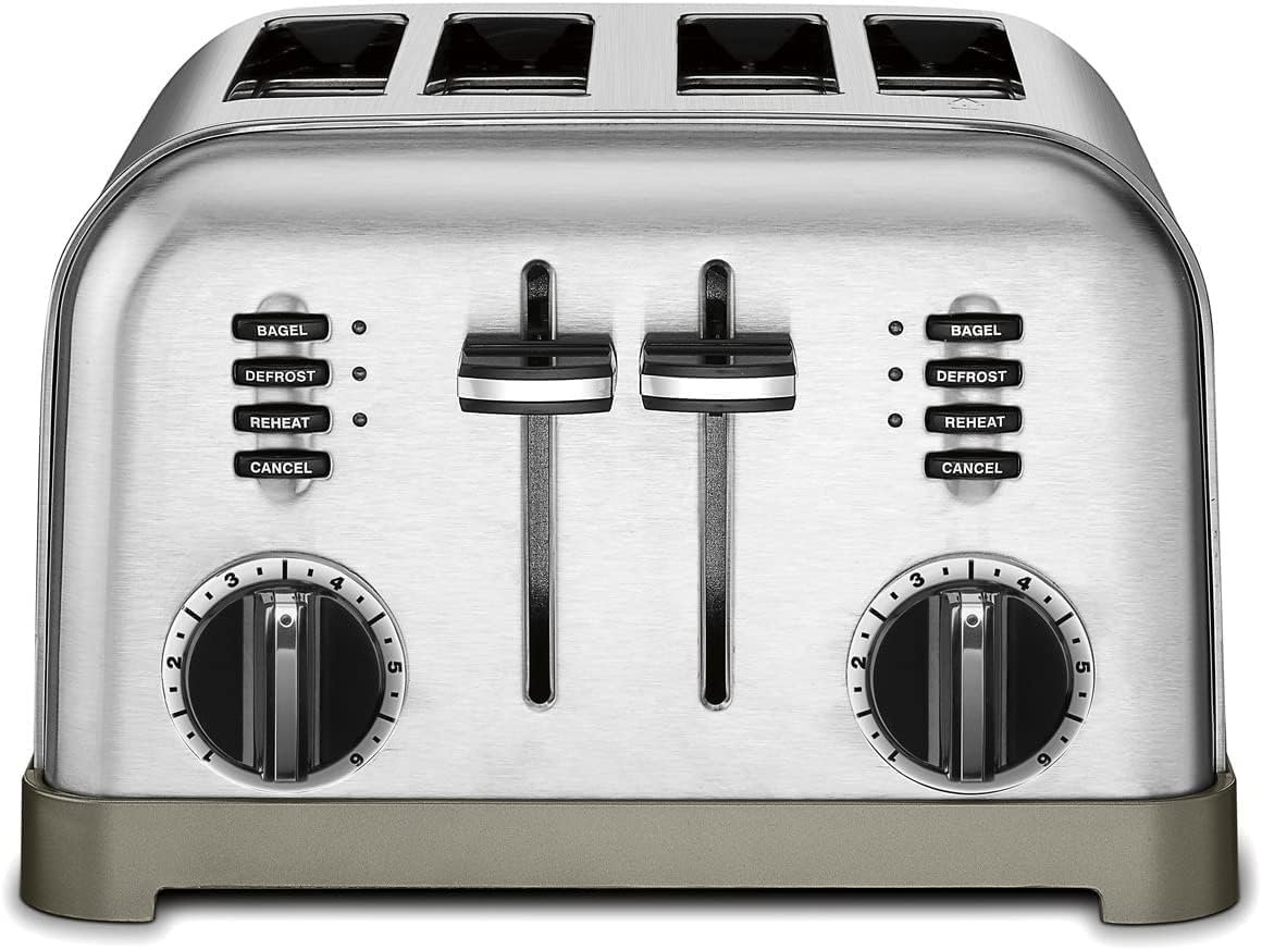 Cuisinart 4 Slice Toaster Oven, Brushed Stainless, CPT-180P1 - Image 2