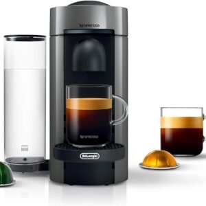 Nespresso Vertuo Plus Coffee and Espresso Maker by De’Longhi, Grey