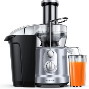 Juicer Machines 1300W Juicer Vegetable and Fruit, Power Juicers Extractor with 3″ Feed Chute, Centrifugal Juicer with High Juice Yield, Easy to Clean&BPA-Free, Dishwasher Safe, Brush Included