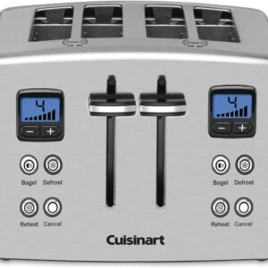 Cuisinart CPT-435P1 4-Slice Countdown Motorized Toaster, Stainless Steel