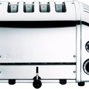 Dualit Classic 4 Slice NewGen Toaster – Stainless Steel – Hand Built in the UK – Replaceable ProHeat elements – Defrost Bread – Mechanical Timer – Polished Classic Toaster