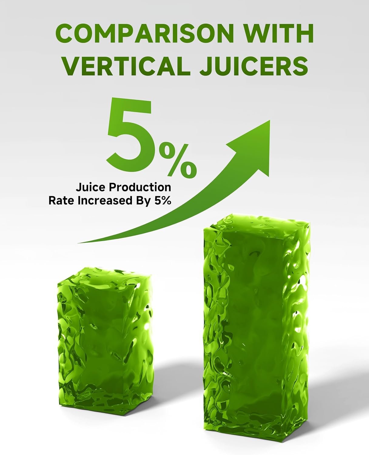 Masticating Juicer Machines, AMZCHEF Slow Cold Press Juicer with Reverse Function, High Juice Yield, Easy Clean with Brush,Recipes for High Nutrient Fruits and Vegetables, Gray(Updated) - Image 6