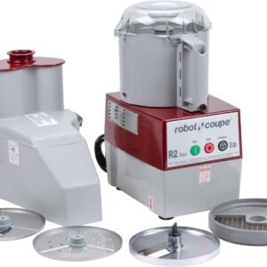 Robot Coupe R2 Dice Continuous Feed Combination Food Processor Dicer with 3-Quart Polycarbonate Bowl, Gray, 120-Volts