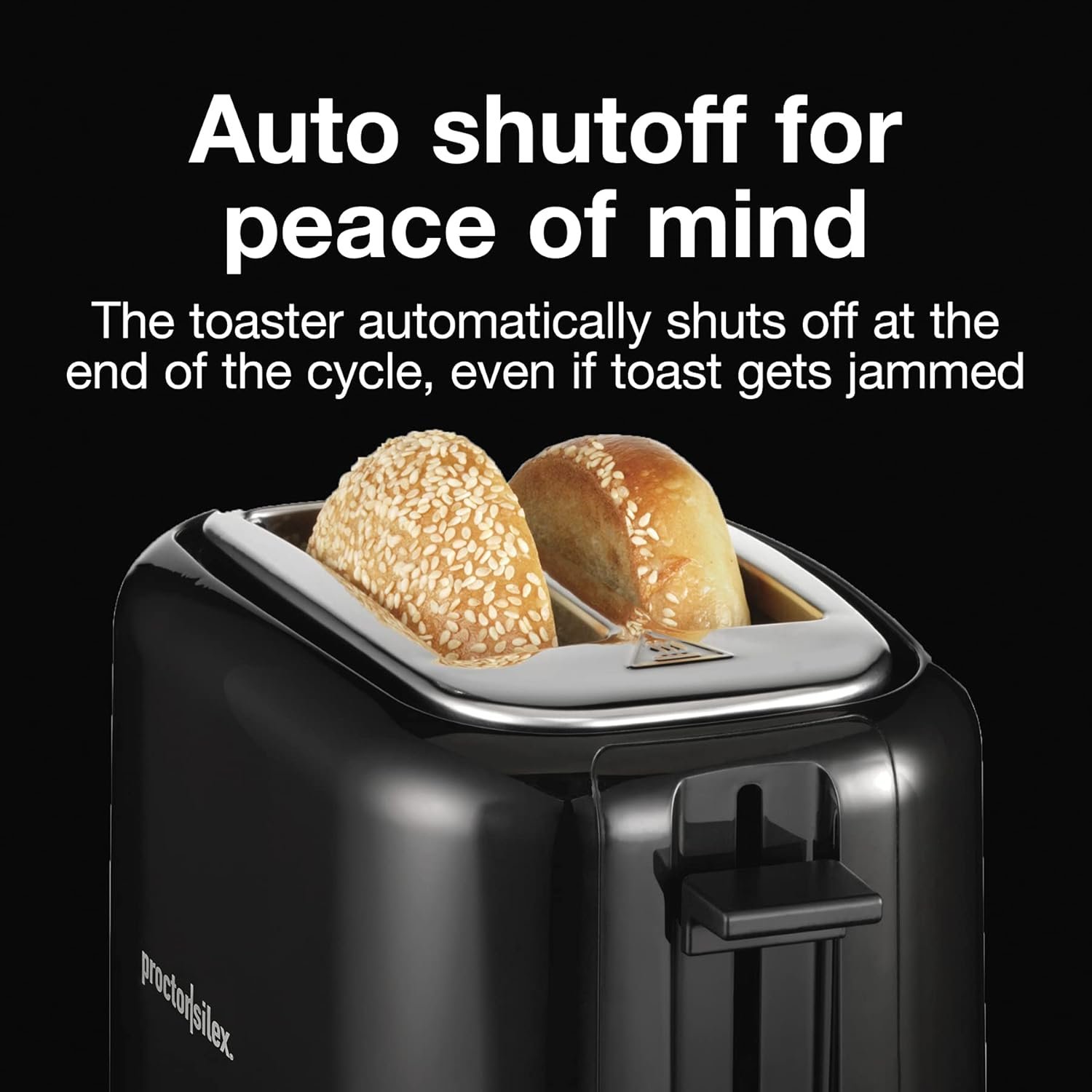 Proctor Silex 2-Slice Toaster with Extra Wide Slots for Bagels, Cool-Touch Walls, Shade Selector, Toast Boost, Auto Shut-off and Cancel Button, Black (22305) - Image 7
