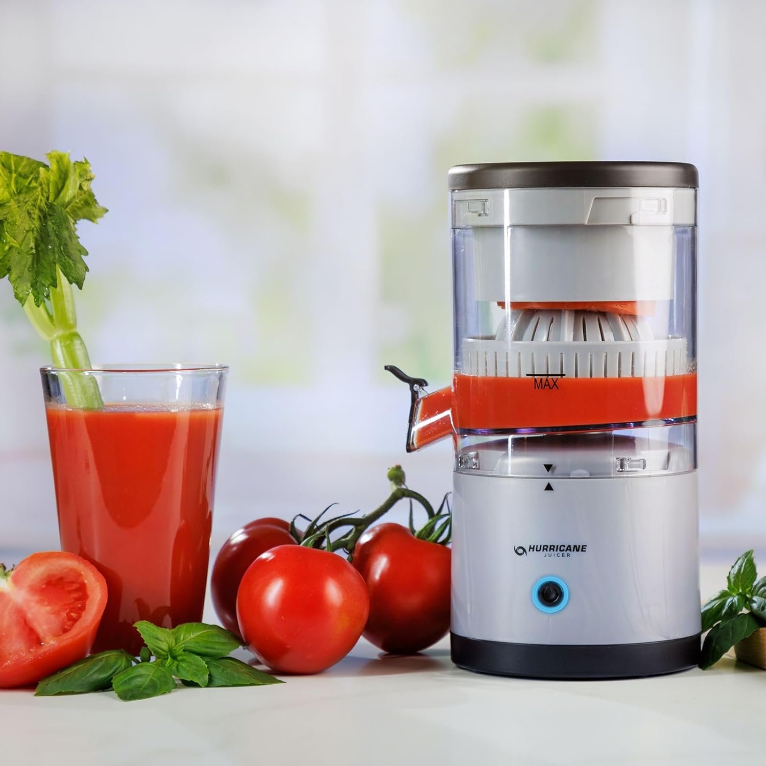 Hurricane Juicer, Powerful Cordless Juice Extractor Machine, Compact Design Fruit Juicer with Dishwasher-Safe Parts, Rechargeable 500 RPM Electric Juicer for Oranges, Berries & More - Image 8