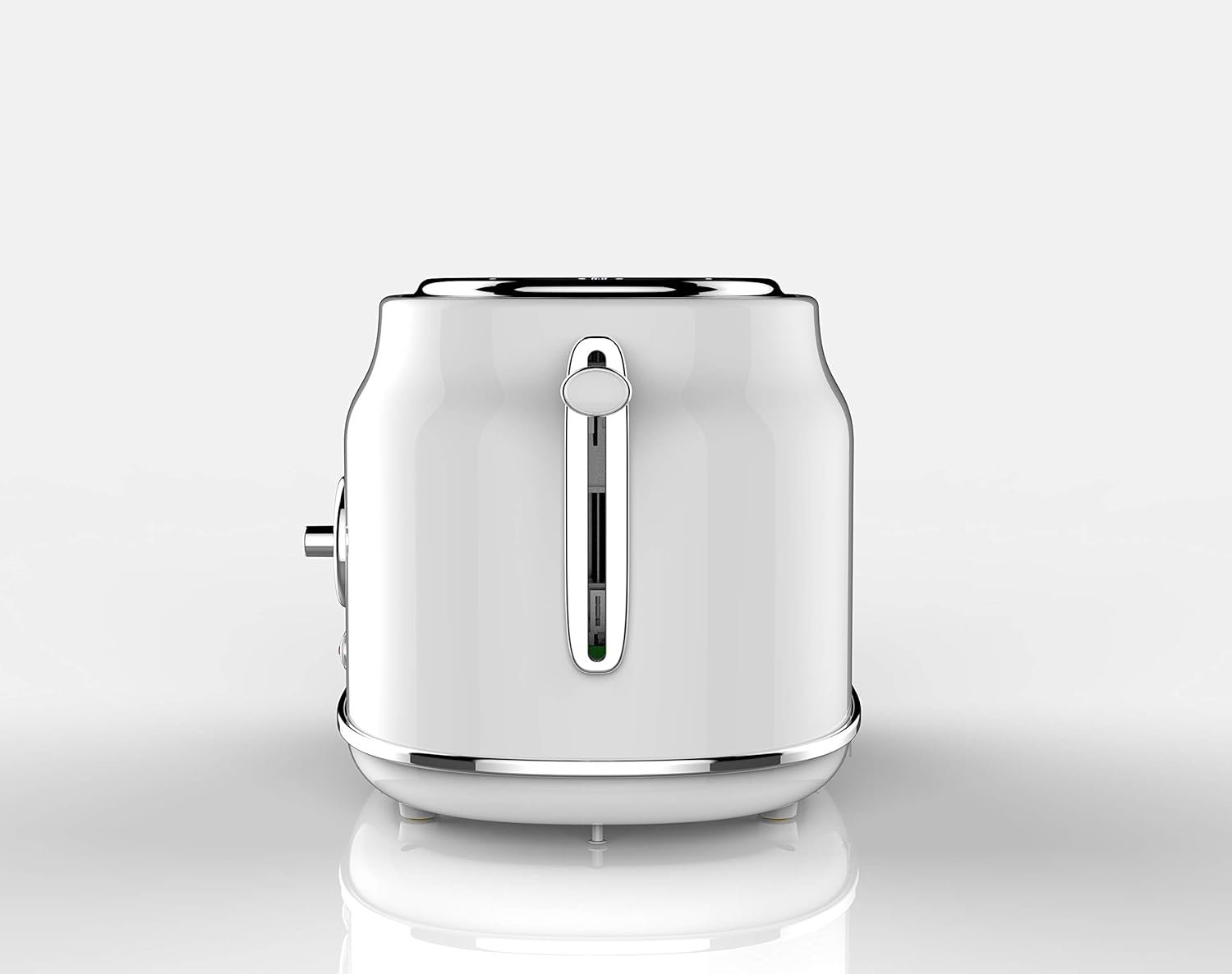 2 Slice Toaster, Retro Style, Wide Slot for Bread, English Muffins, Croissants, and Bagels, 6 Adjustable Toast Settings, Cancel and Defrost, 900w, White - Image 7