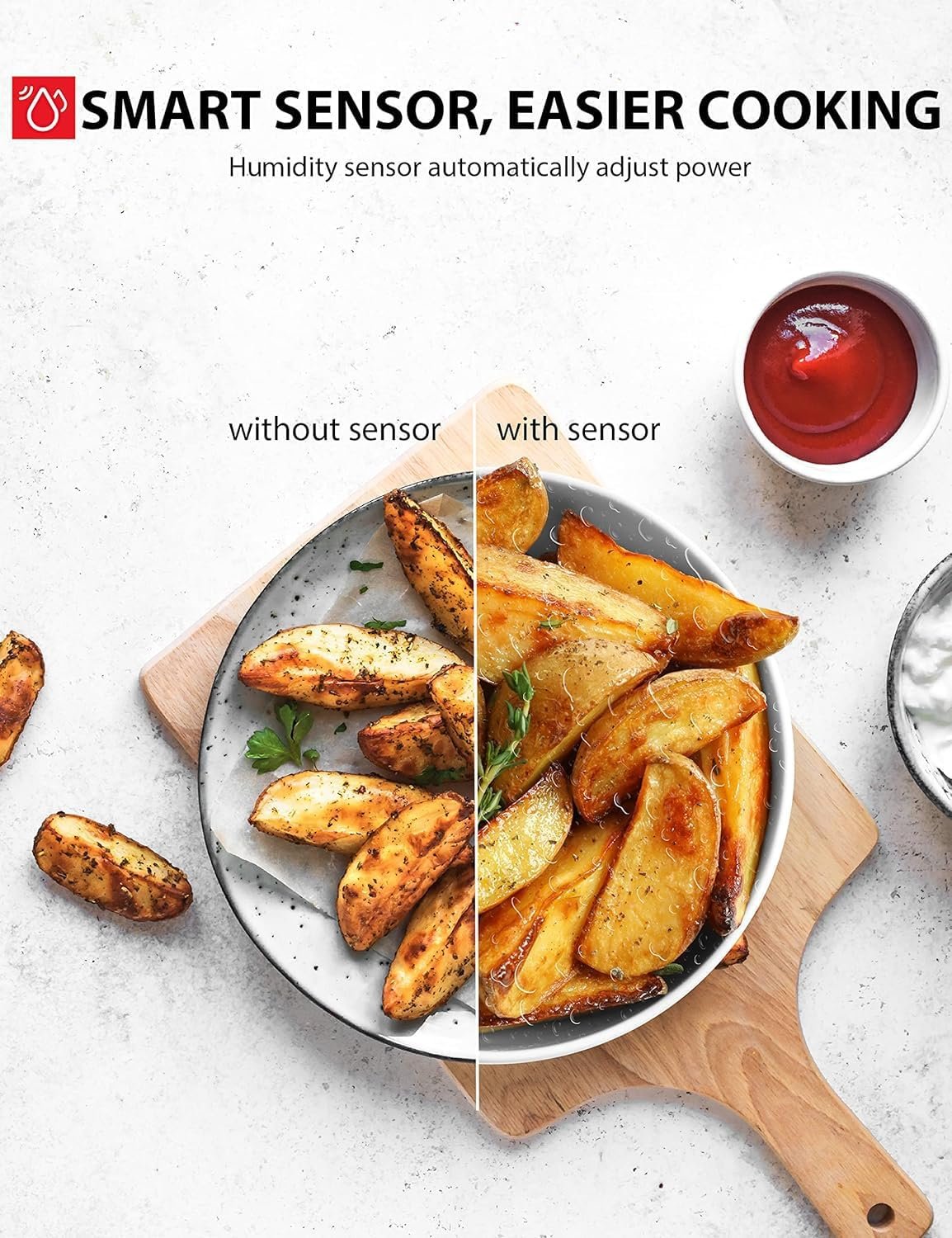 TOSHIBA ML-EM45P(BS) Countertop Microwave Oven with Smart Sensor and Position Memory Turntable, Function, 1.6 Cu.ft 13.6" Removable Black Stainless Steel, 1200W - Image 3