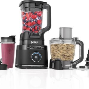 Ninja | All-in-One Blender & Food Processor | Best for Smoothies, Cookie Dough, Salsas, Cole Slaw & More | BlendSense Intelligence for Perfectly Smooth Results | 1800 Watt | Black | TB401