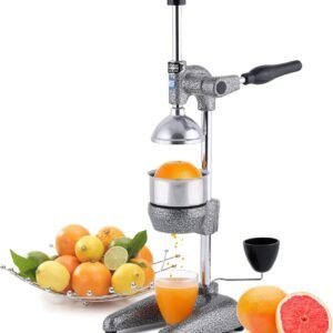 Tribest Pro MJP-100 Professional Manual Cold Press Juicer Machine for Orange, Lemon, and other Citrus Fruits, Gray