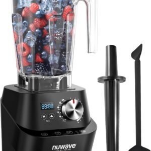 Nuwave Infinity Commercial Blender, Heavy-Duty Smoothie Blender w/ 2.5HP Copper Motor & Laser-Cut Blades, Last 100 Years, Quick Ice Crushing, 64oz Tritan Jar, NSF Certified, 10 Speeds, Self-Cleaning