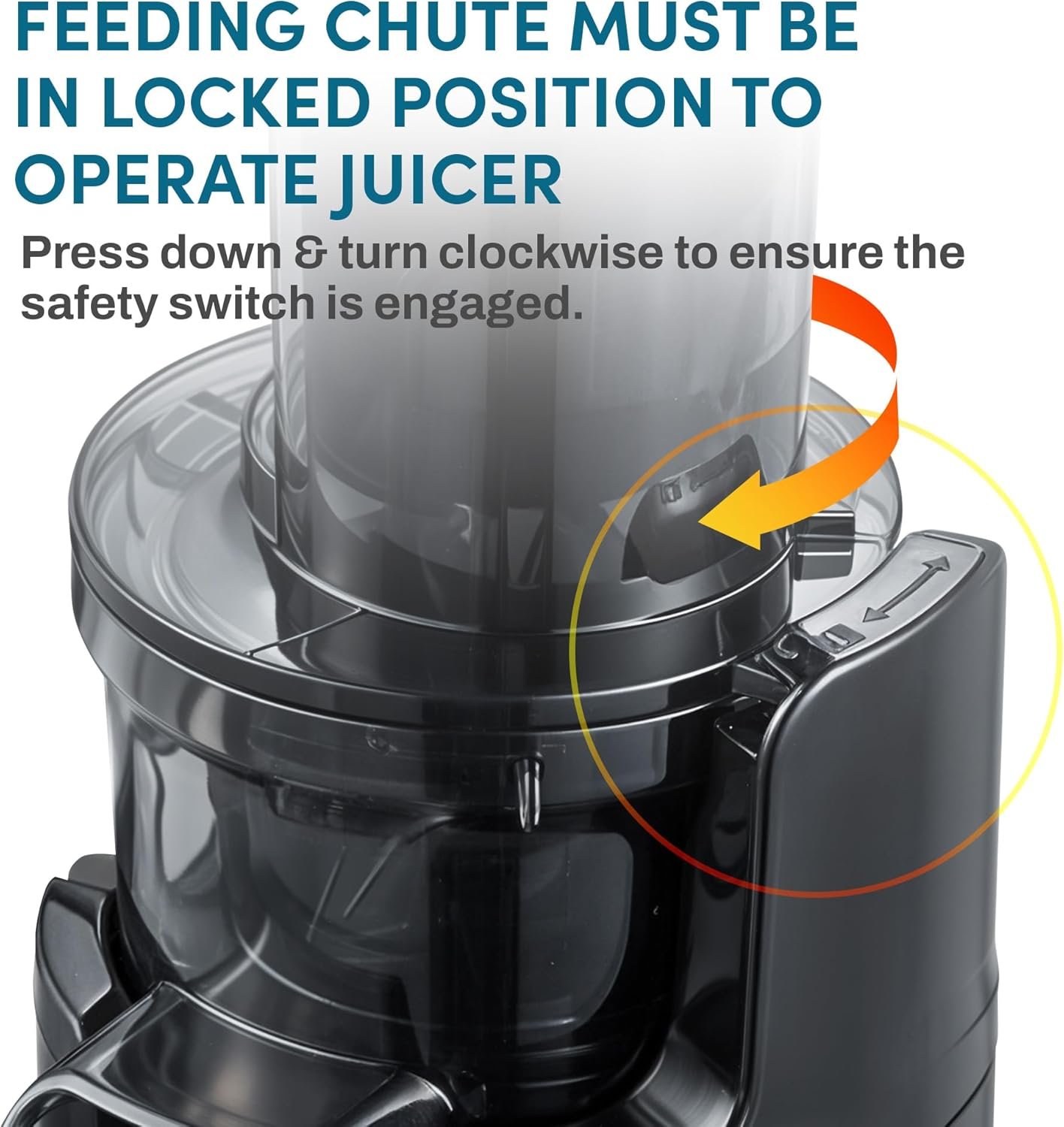 Elite Gourmet EJX600 Compact Small Space-Saving Masticating Slow Juicer Cold Press Juice Extractor, Nutrient and Vitamin Dense, BPA-Free Tritan, Easy to Clean, 16 oz Juice Cup, Charcoal Grey - Image 4