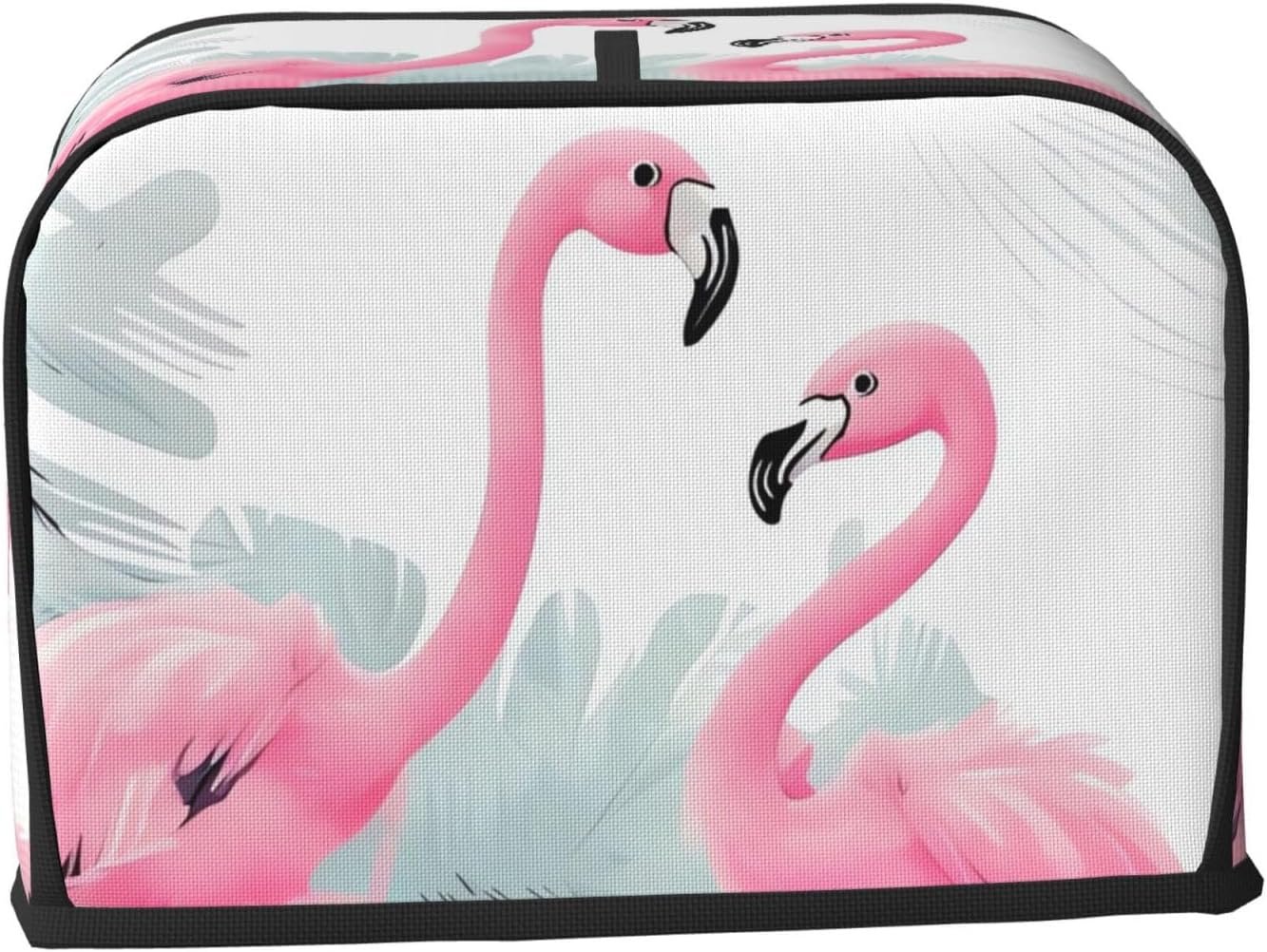 Pink Flamingo 2 Slice Toaster Covers Quilted Bread Maker Cover Small Appliance Cover With Handle For Home Table Kitchen Decor - Image 2