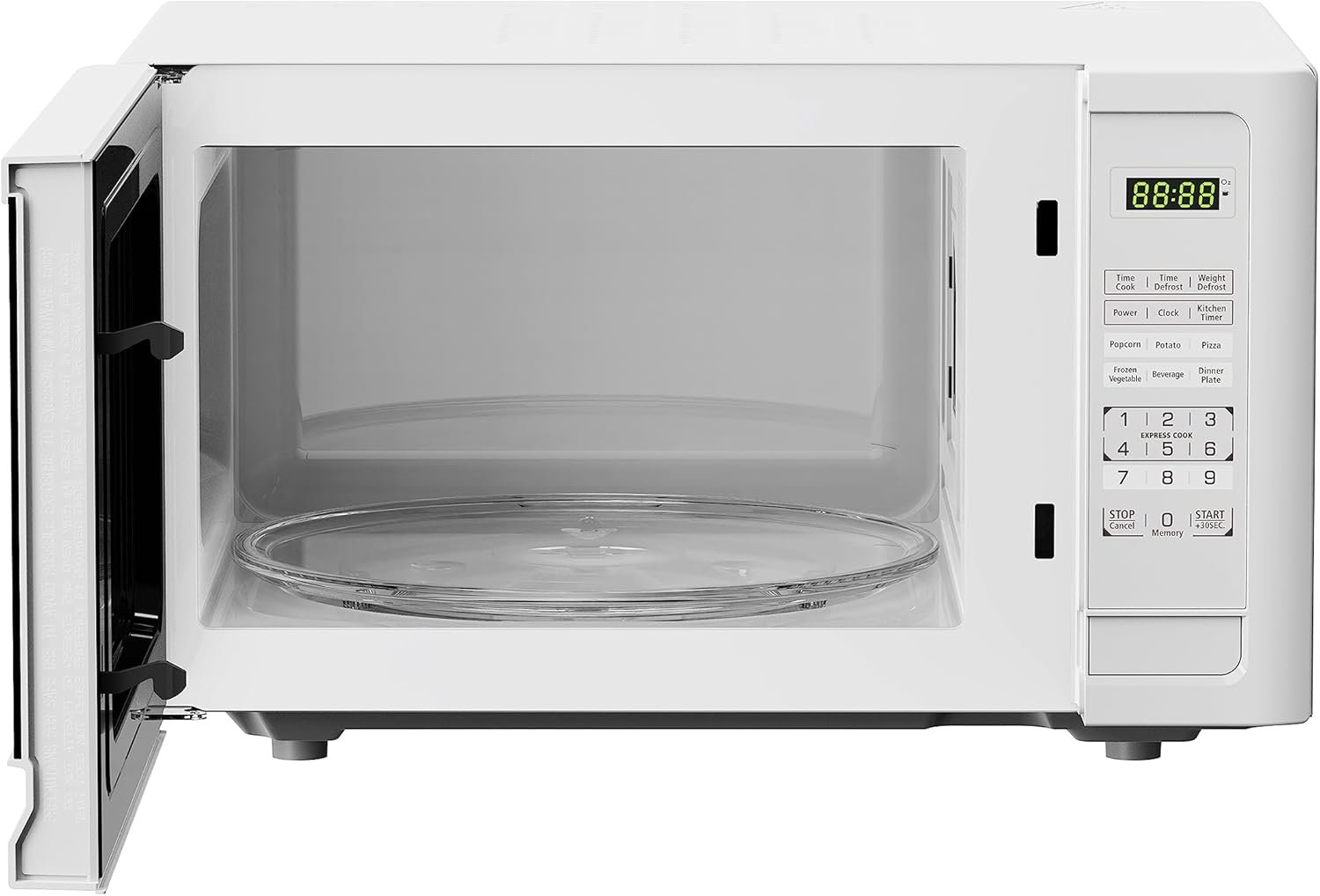 Black+Decker Countertop Microwave Oven, 1.1-Cu. Ft. 1000-Watts, LED Lighting, Child Lock, White - Image 2