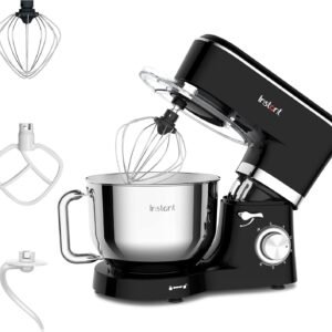 Instant Pot 6-Speed 6.3-Qt Stand Mixer with Stainless Steel Bowl, Base Black