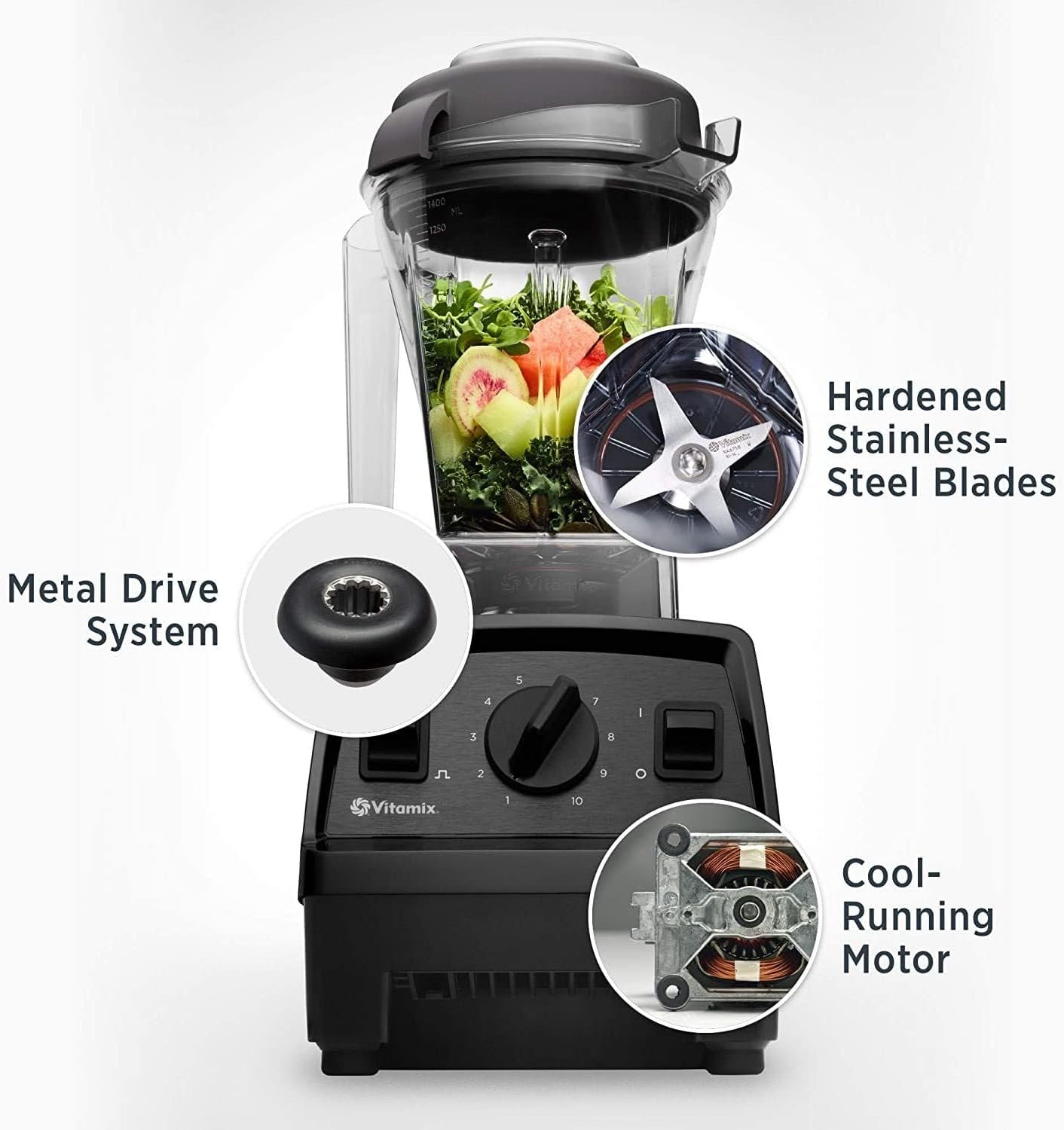 Vitamix E310 Explorian Blender, Professional-Grade, 48 Oz. Container, Black - Image 2