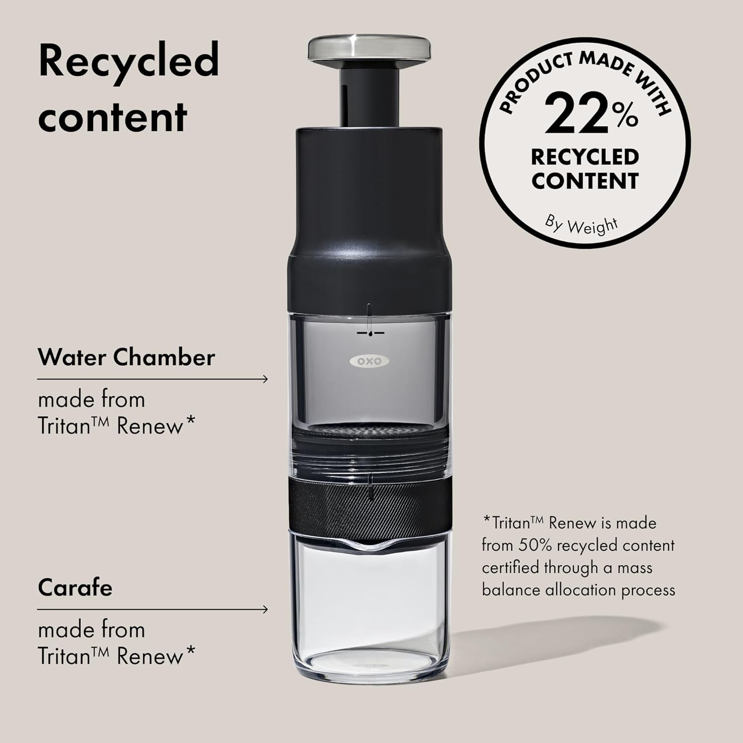 OXO Brew Rapid Brewer - Portable Coffee Maker, Fast Manual Hot & Cold Brew, Small Handheld Brewer, Compact Travel Coffee Maker - Image 10