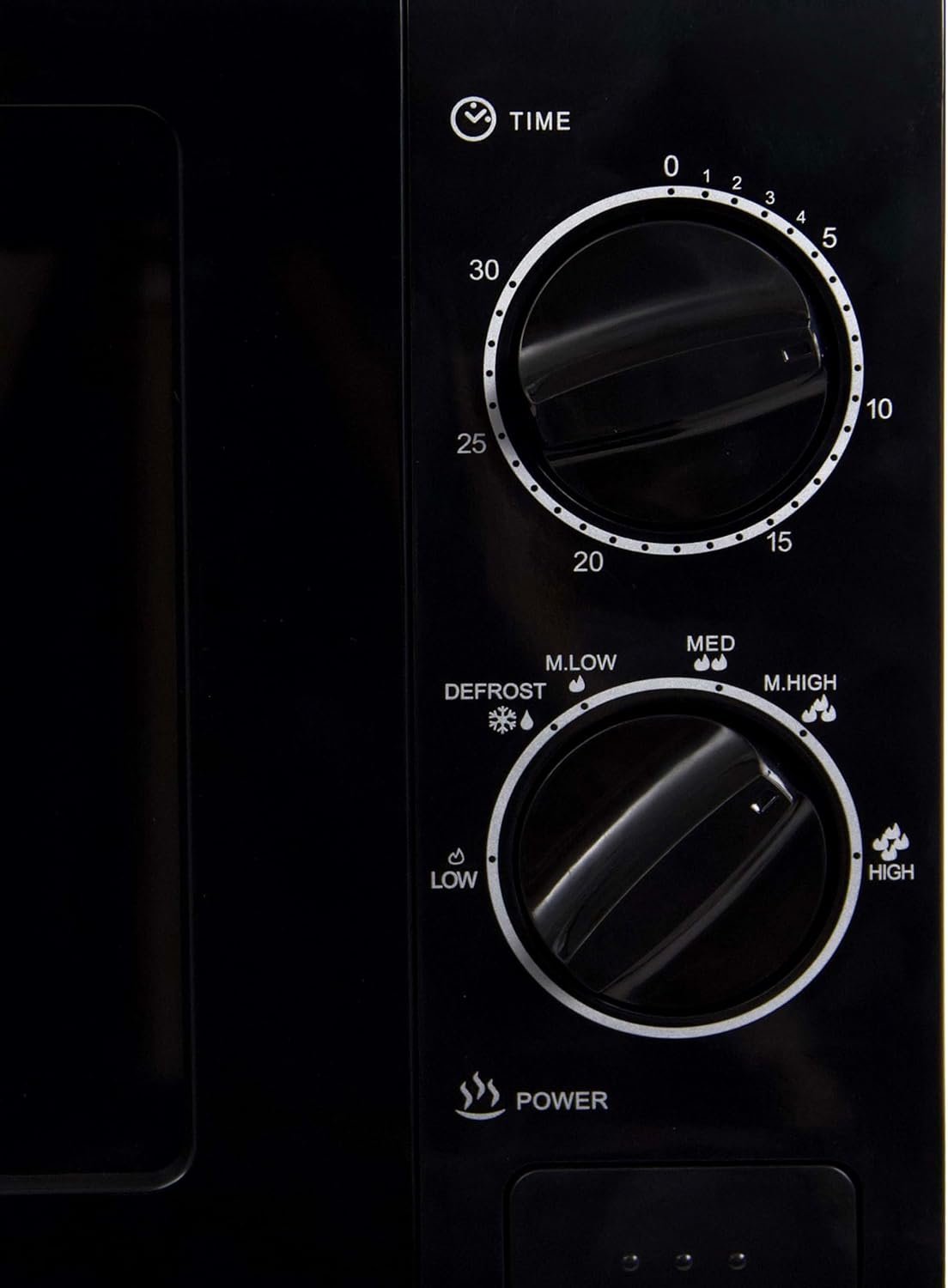 Avanti MM07V1B Microwave Oven 700-Watts Compact Mechanical with 5 Power Settings, Defrost, Full Range Temperature Control and Removable Glass Turntable, 0.7-Cu.Ft, Black - Image 8