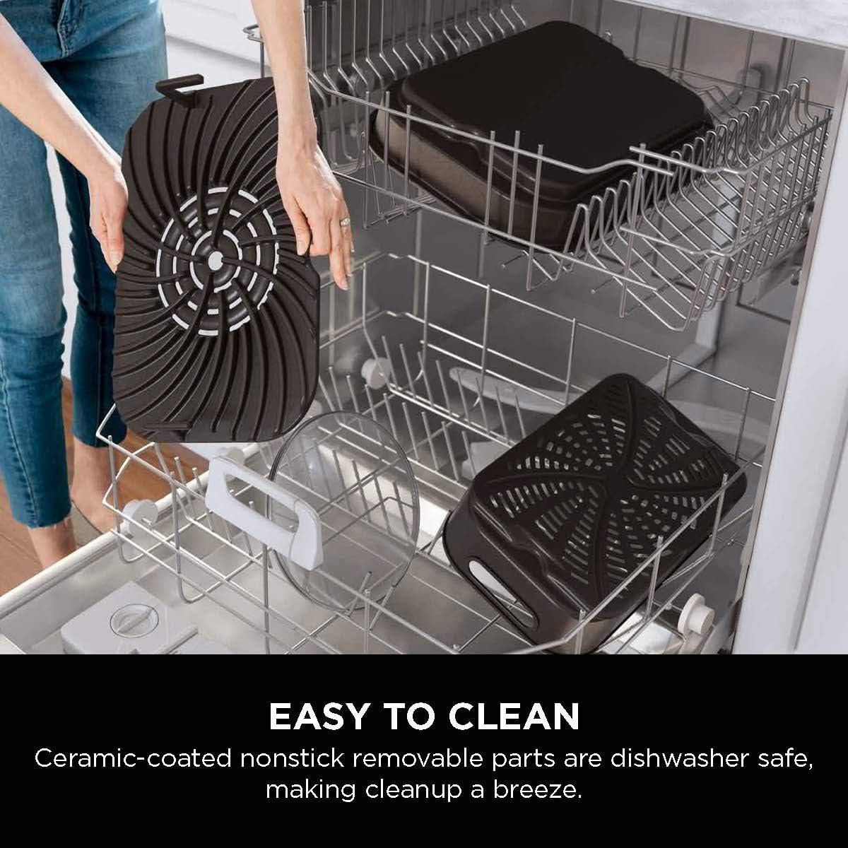 Ninja Indoor Grill, Foodi Smart XL 6-in-1 Indoor Grill with Air Fry, Roast, Bake, Broil & Dehydrate, Smart Thermometer, Black/Silver, FG551 - Image 12