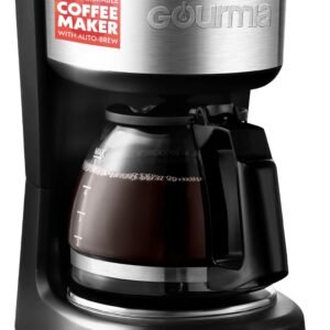 Gourmia GCM3518 5-Cup Programmable Drip Coffee Maker, Brew Later Timer, Adjustable 4-Hr Keep Warm, Pause & Serve, Freshness Timer, 700 W Compact Glass Carafe, EZ-View Water Window