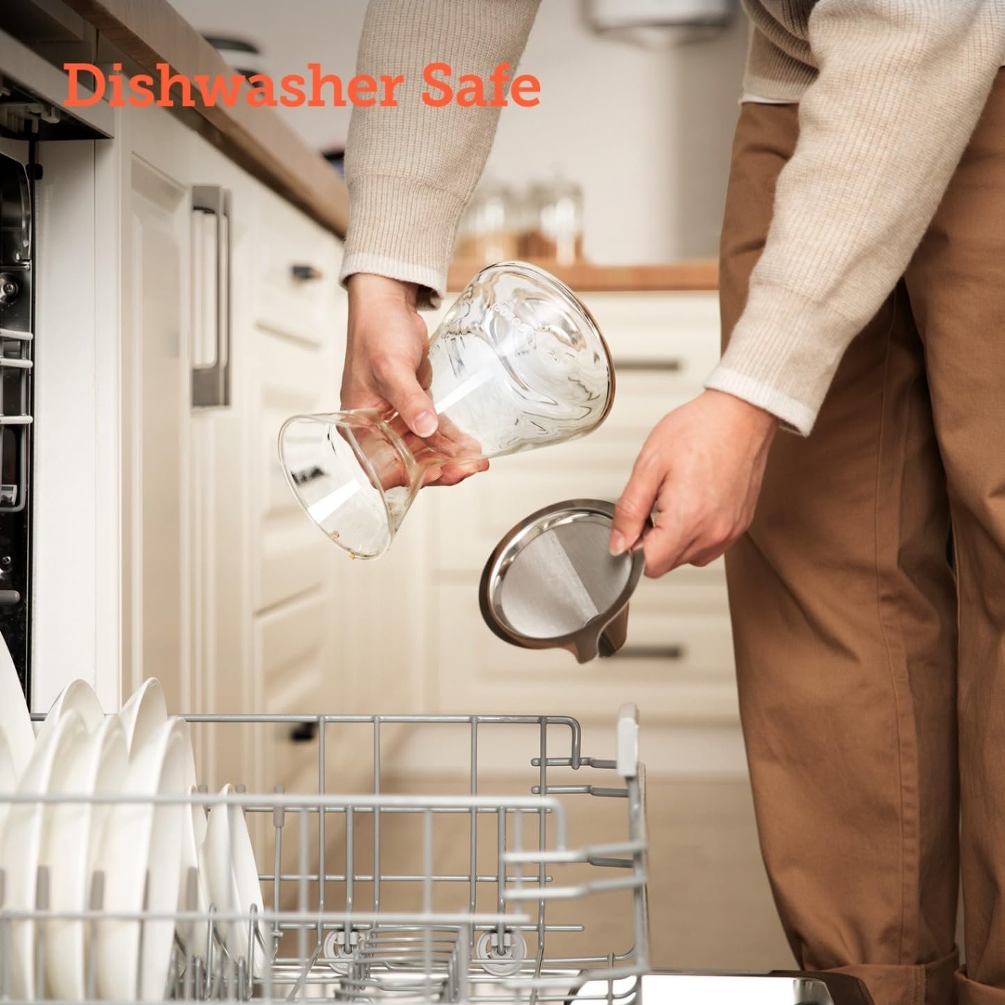 COSORI Pour Over Coffee Maker with Double Layer Stainless Steel Filter, 8-Cup, 34oz, Drip Coffee Maker, Coffee Dripper Brewer, High Heat Resistant Carafe, also for Camping, Hiking - Image 6