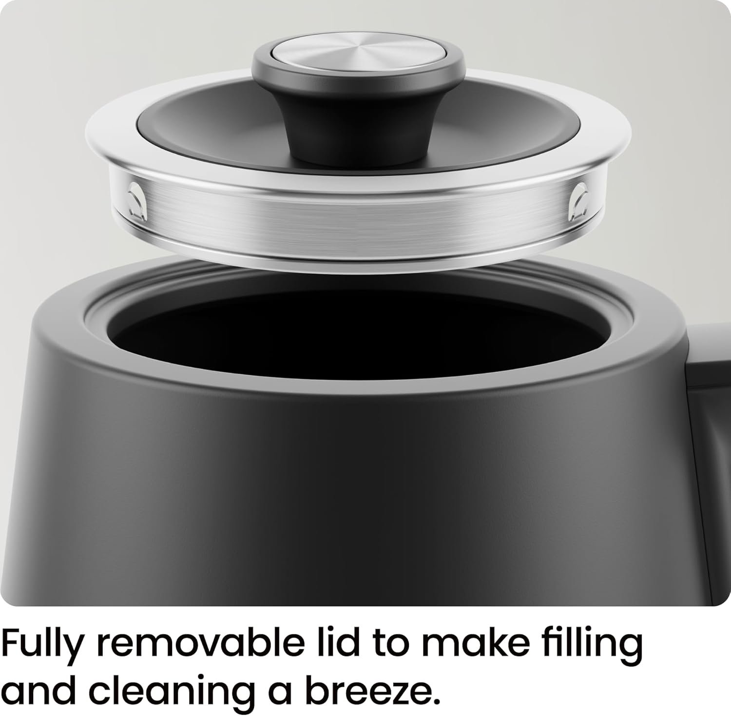 Chefman Gooseneck Electric Kettle, 0.8L Pour Over Tea Kettle for Coffee and Tea, One-Touch Operation, Boil-Dry Protection, Auto Shut-Off, Ultra-Fast Hot Water Boiler – Black - Image 5