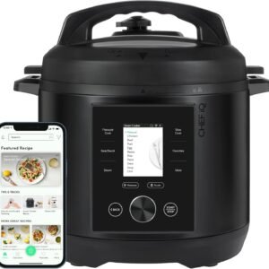 CHEF iQ Smart Pressure Cooker with WiFi and Built-in Scale – Easy-to-Use 10-in-1 Multicooker with 500+ Guided Recipes – Rice Cooker, Slow Cooker, Instant Meals for Foodies – 6 Quart – Family Size