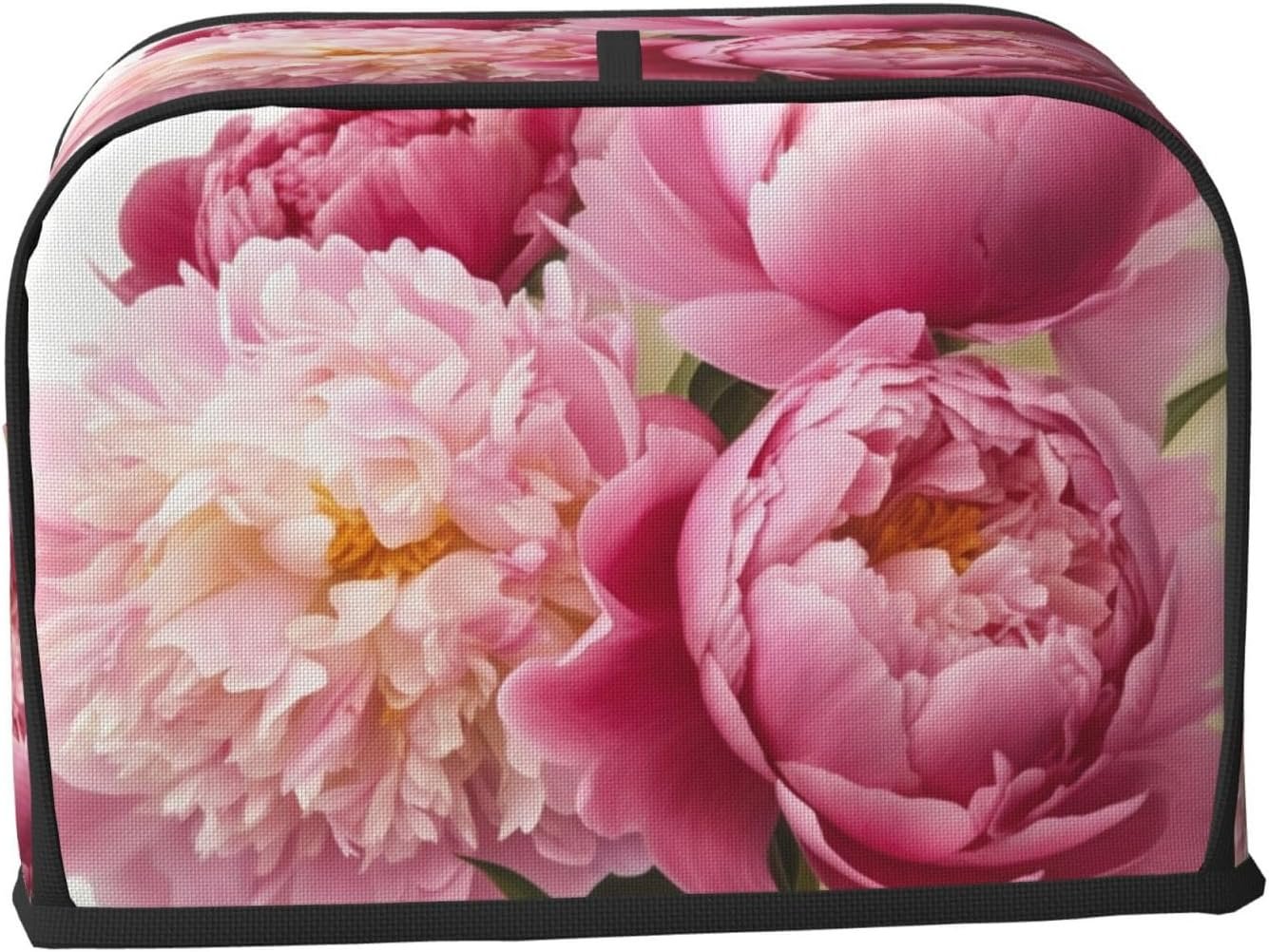 Peony Flowers Blossom 2 Slice Toaster Covers Quilted Bread Maker Cover Small Appliance Cover With Handle For Home Table Kitchen Decor - Image 2