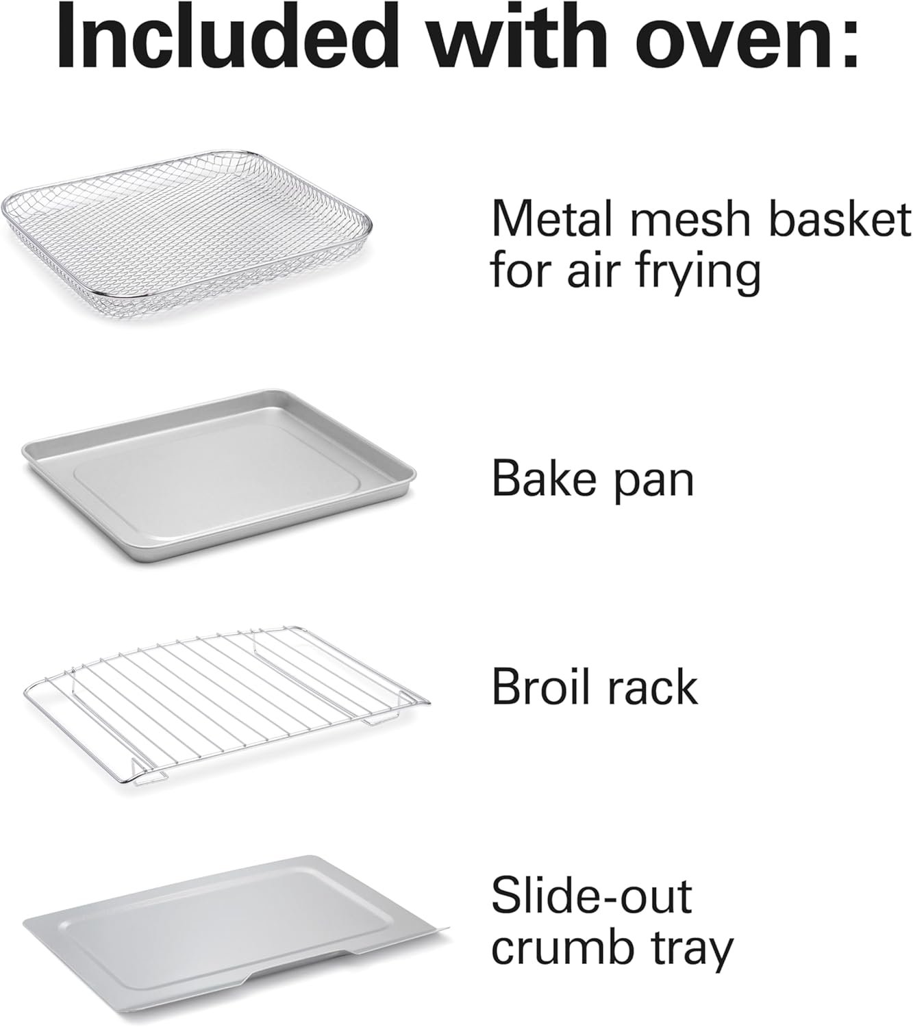 Hamilton Beach Sure-Crisp Air Fryer Toaster Oven Combo, Fits 9” Pizza, 4 Slice Capacity, Powerful Circulation, Auto Shutoff, Stainless Steel (31403) - Image 5