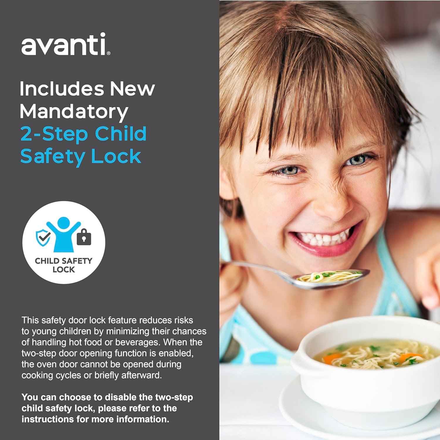 Avanti MM07V1B Microwave Oven 700-Watts Compact Mechanical with 5 Power Settings, Defrost, Full Range Temperature Control and Removable Glass Turntable, 0.7-Cu.Ft, Black - Image 5