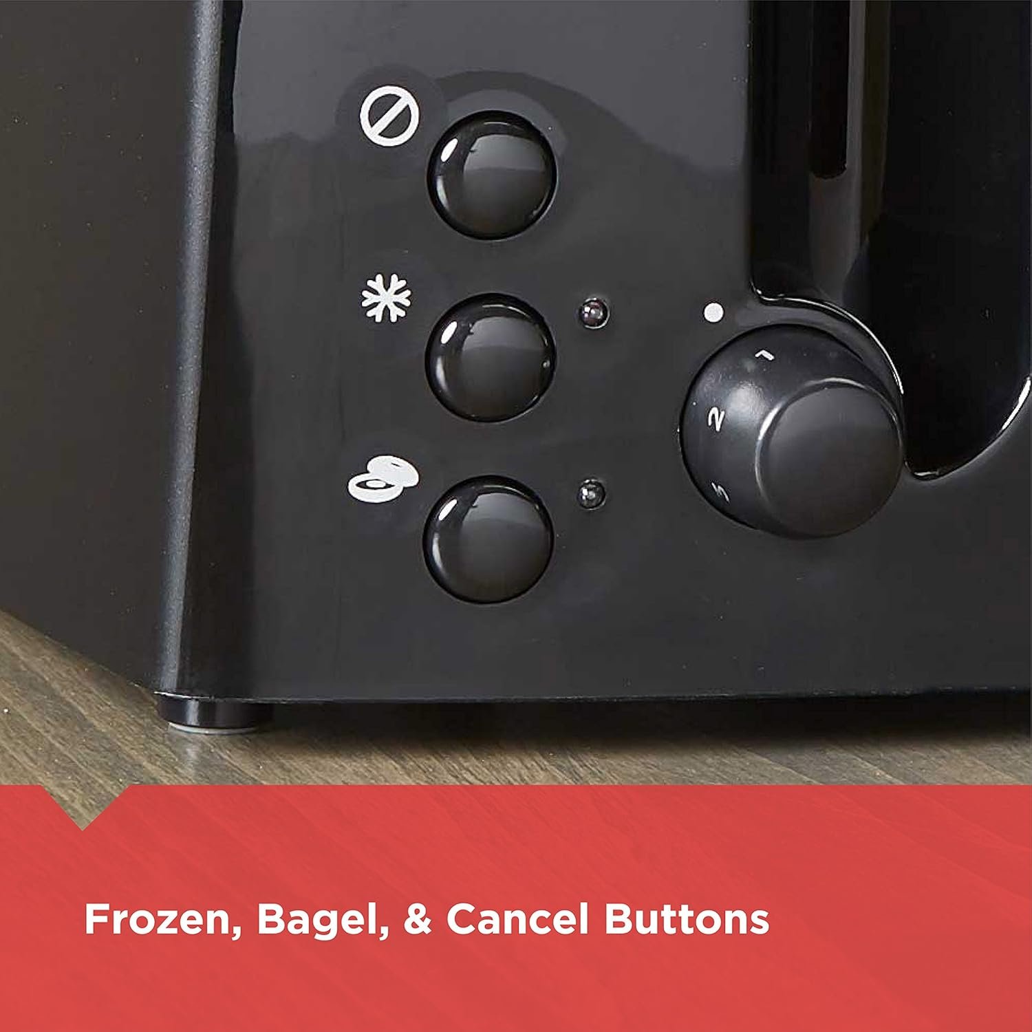 BLACK+DECKER 4-Slice Toaster, TR1410BD, Extra-Wide, 7 Shade Settings, Crumb Trays, Gloss Black - Image 6