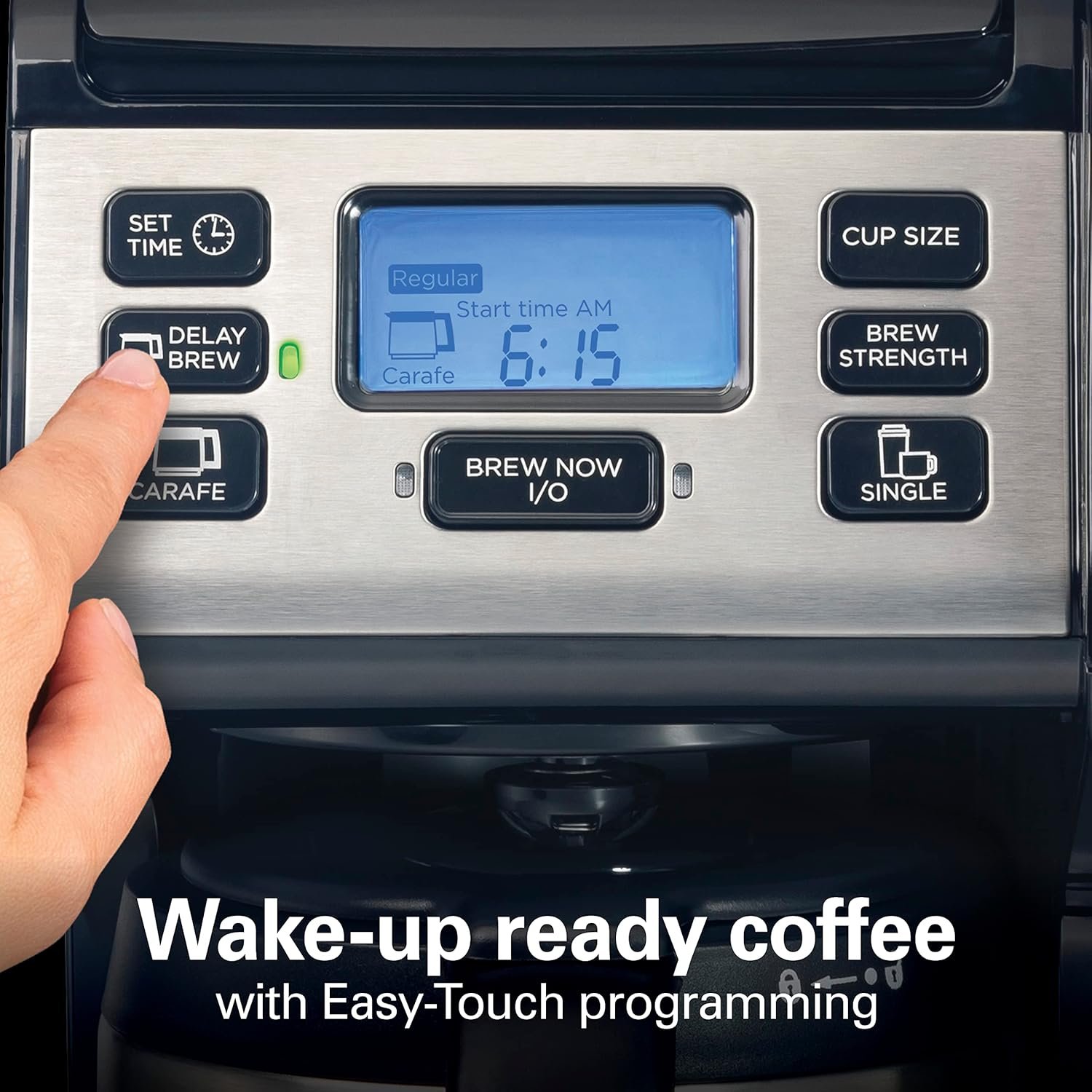 Hamilton Beach FlexBrew Trio 2-Way Coffee Maker, Compatible with K-Cup Pods or Grounds, Combo, Single Serve & Full 12c Thermal Pot, Black and Stainless – Fast Brewing - Image 8