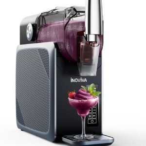 Slushie Machine, No Ice Needed, 68 oz INOVIVA Slushy Machine for Home with Self-Cleaning Function, Professional Frozen Drink Maker, 5 Preset Programs, Frozen Margaritas, Frappés, Milkshake, and More