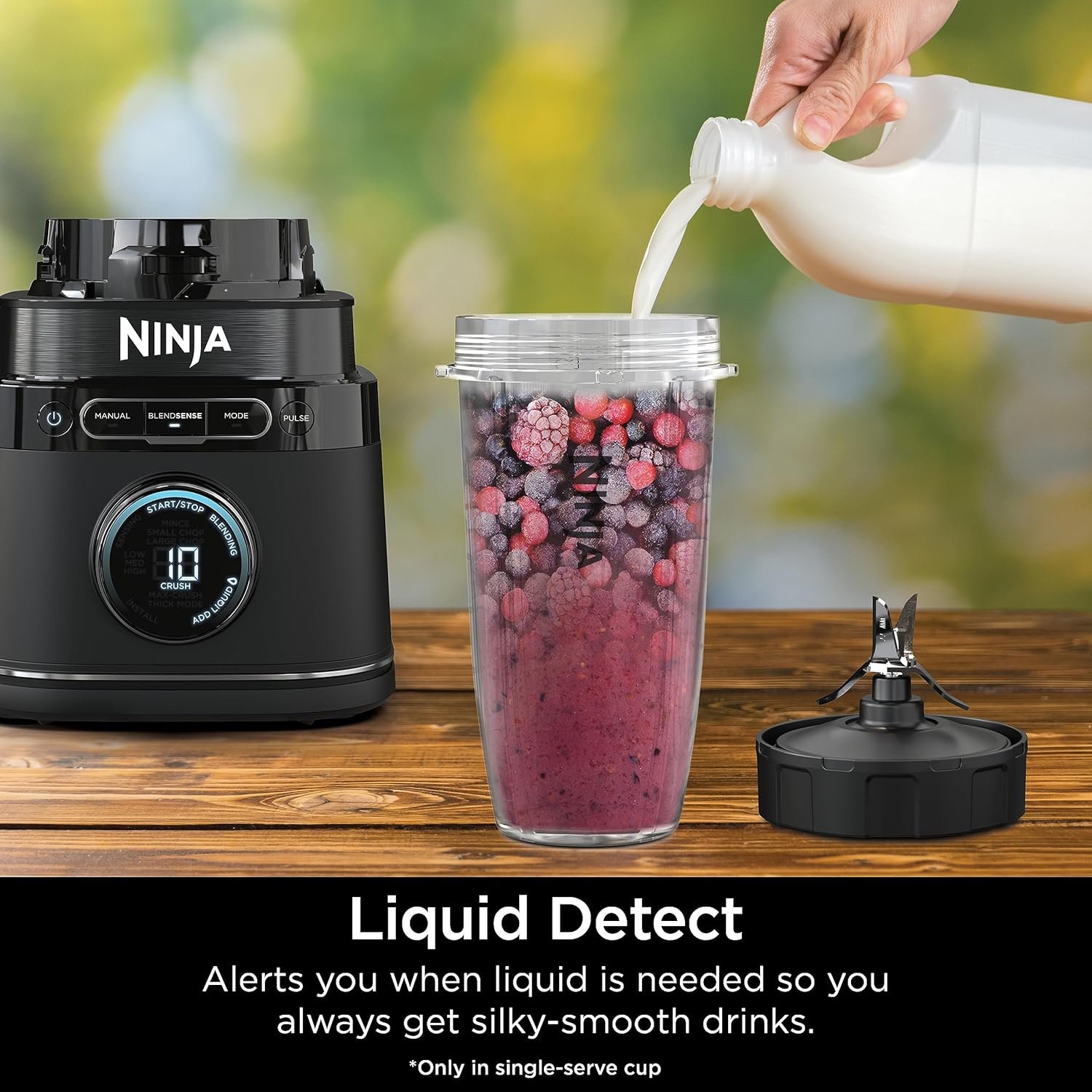 Ninja Detect Power Blender Pro + Personal Single-Serve, BlendSense Technology, For-Smoothies, Food and More, Compact Kitchen Countertop, 1800 P-Watts, 72 oz. Pitcher, (2) 24 oz. Cups, Black, TB301 - Image 6