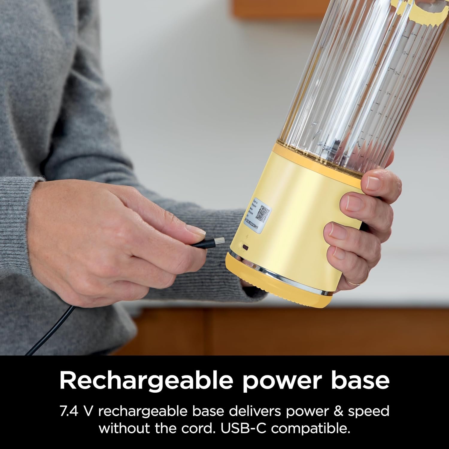 Ninja Blast Portable Blender, Cordless, 18oz. Vessel, Personal Blender For-Shakes and Smoothies, BPA Free, Leakproof-Lid and Sip Spout, USB-C Rechargeable, Dishwasher Safe, Lemon Meringue, BC151LB - Image 7